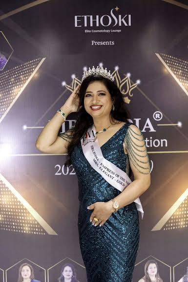 फरीदाबाद की सोनिया रोहिल्ला ने जीता मिसेज ऐलिगेन्ट गोल्ड-2025 का खिताब Sonia Rohilla of Faridabad won the title of Mrs. Elegant Gold-2025