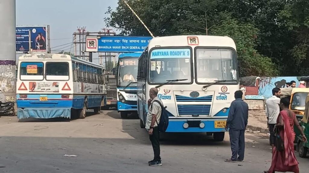 The effect of the Haryana Roadways strike was not visible