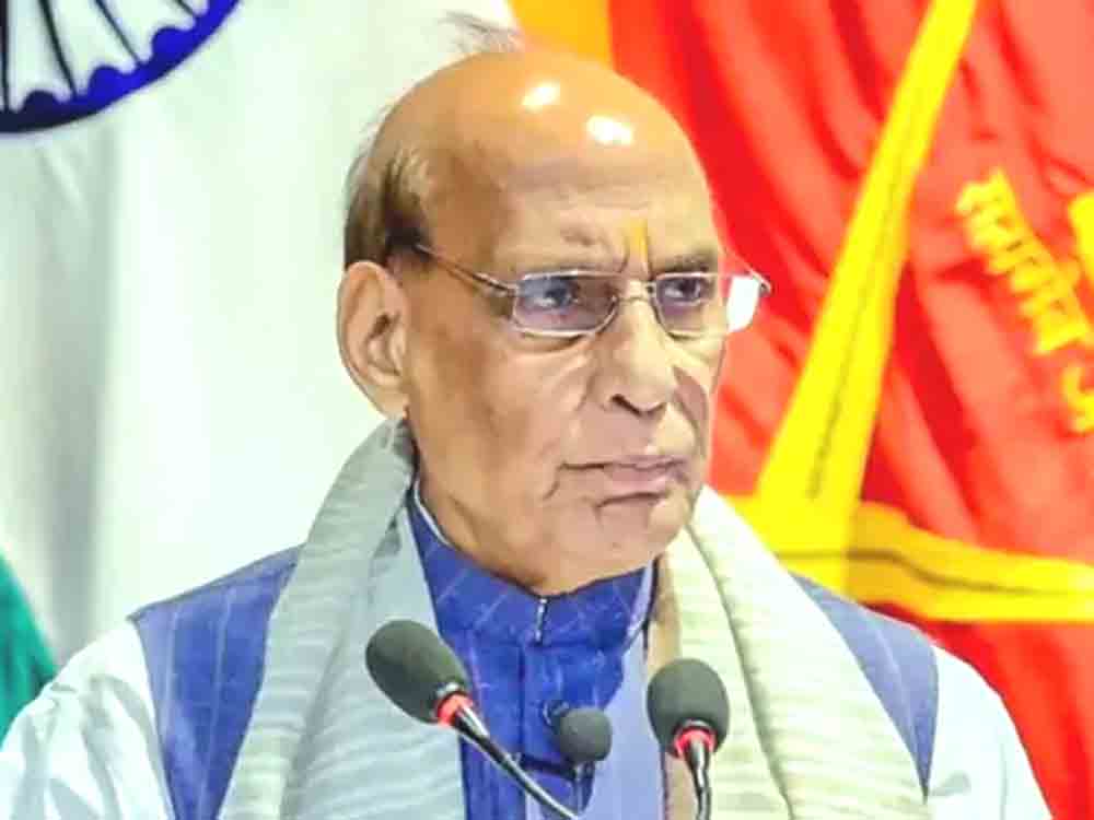 टैरिफ विवाद पर राजनाथ बोले-कोई परमानेंट दोस्त या दुश्मन नहीं On tariff dispute, Rajnath said – there is no permanent friend or enemy