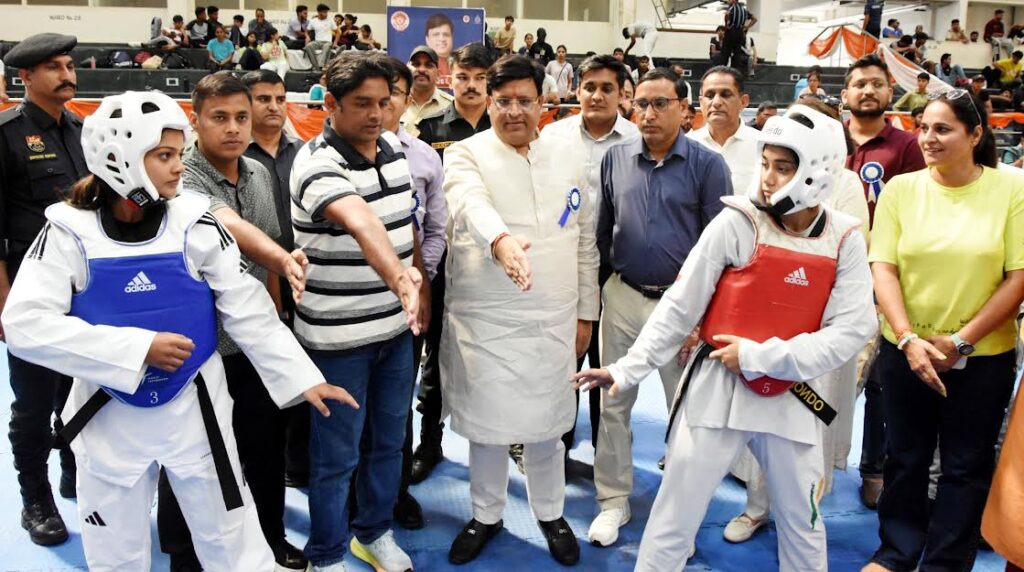 ओलम्पिक खेलों में देश के लिए हरियाणा का 36 गोल्ड मैडल जीतने का लक्ष्य : विपुल गोयल Haryana's target is to win 36 gold medals for the country in the Olympic Games: Vipul Goyal