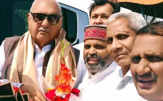 कांग्रेसी नेता अनिल नेताजी ने किया पूर्व मुख्यमंत्री चौ. भूपेंद्र हुड्डा का स्वागत Congress leader Anil Netaji welcomed former Chief Minister Chaudhary Bhupinder Hooda.