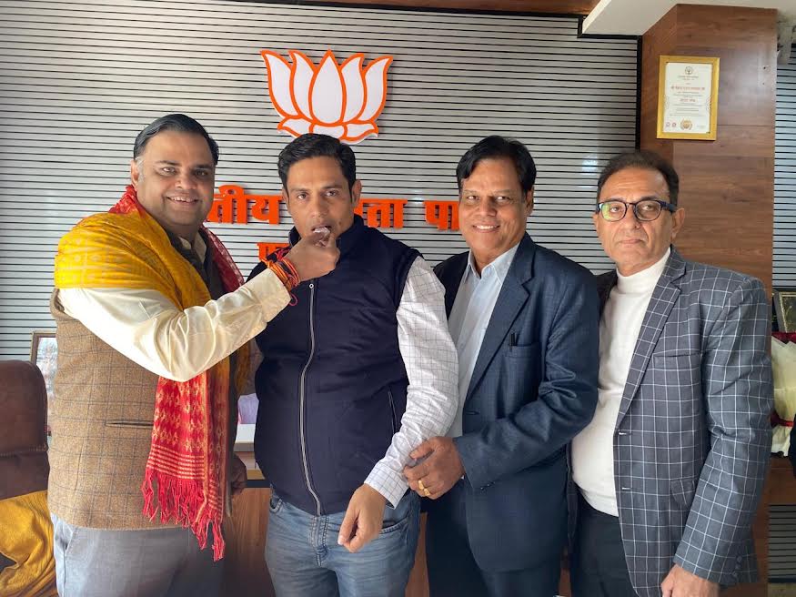 भाजपा फरीदाबाद एनजीओ प्रकोष्ठ के जिला संयोजक बने विमल खंडेलवाल Vimal Khandelwal has been appointed as the district convener of the BJP Faridabad NGO cell.