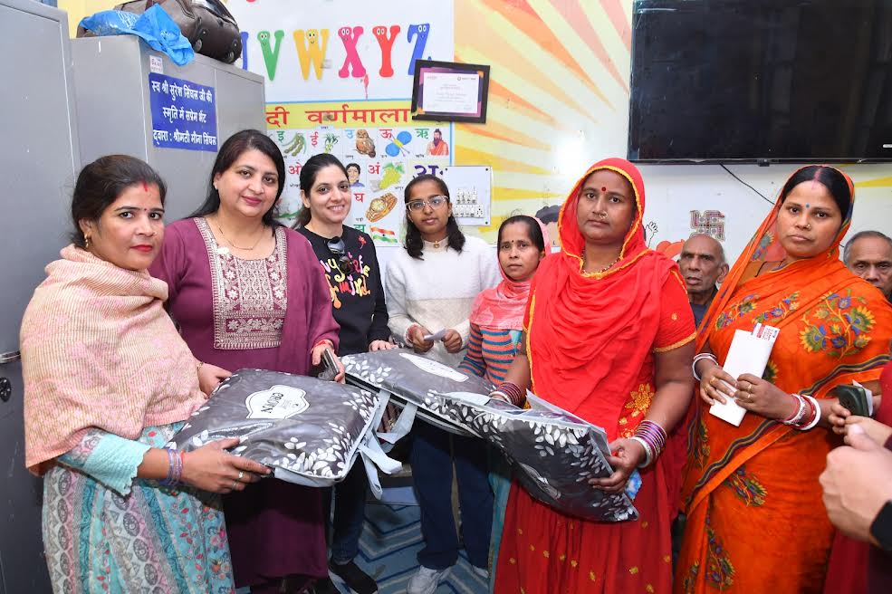 एमआई सोशल फाउंडेशन द्वारा स्वास्थ्य शिविर और कंबल वितरण Health Camp and Blanket Distribution by MI Social Foundation