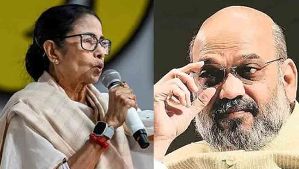 शाह बोले- ममता घुसपैठ नहीं रोक सकतीं:CM बोलीं- शकुनि का चेला आया Shah said, "Mamata cannot stop infiltration": The CM retorted, "Shakuni's disciple has arrived."
