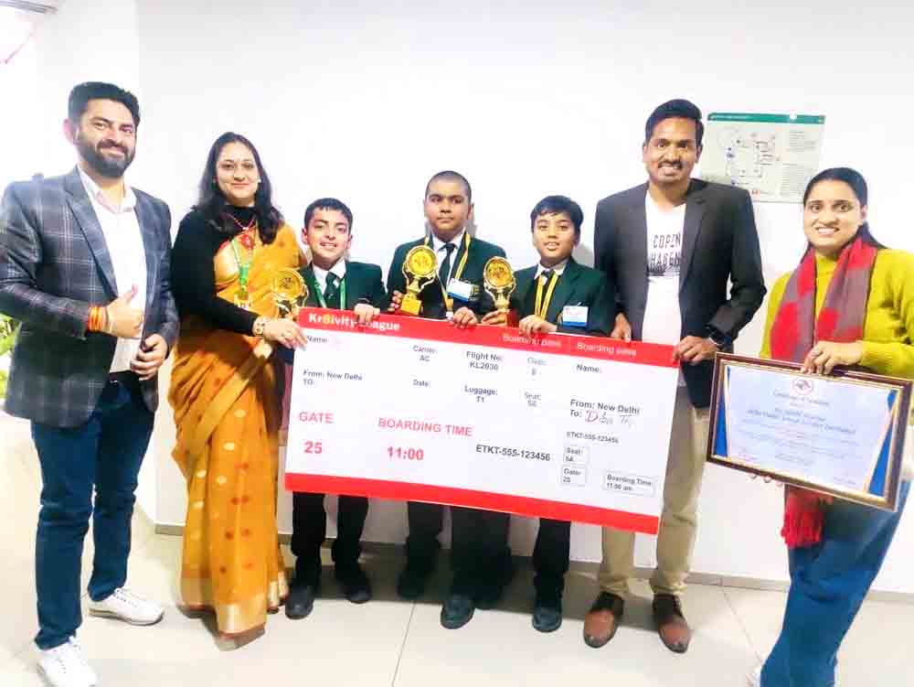 आईआईटी दिल्ली में डीपीएस ग्रेटर फरीदाबाद का परचम, क्रिएटिव लीग फाइनल में शानदार प्रदर्शन DPS Greater Faridabad shines at IIT Delhi, delivering a stellar performance in the Creative League finals.