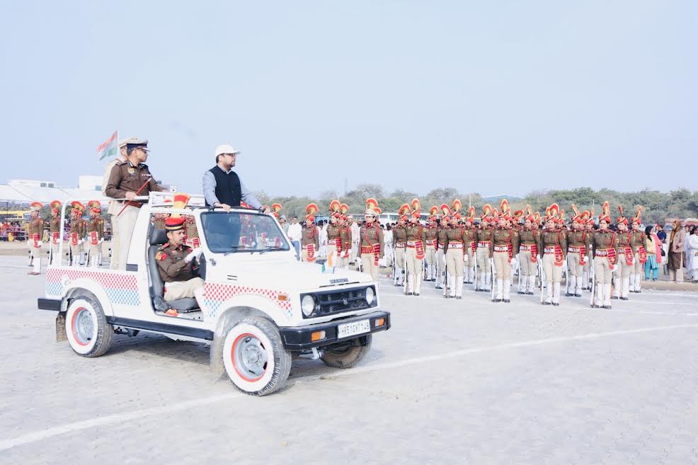 77 वें गणतंत्र दिवस समारोह की हुई फुल ड्रेस फाइल रिहर्सल Full dress file rehearsal for the 77th Republic Day celebrations
