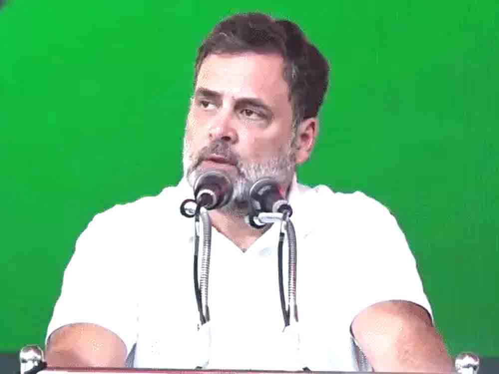 राहुल बोले-RSS-BJP कुछ बिजनसमैन के हाथों देश बेचना चाह रही Rahul said, "The RSS and BJP are trying to sell the country to a few businessmen."