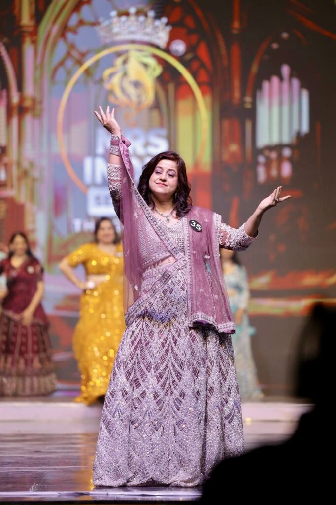 Manisha Agarwal from Greater Faridabad achieved a remarkable feat in the grand finale of Mrs India – The Goddess Season 3