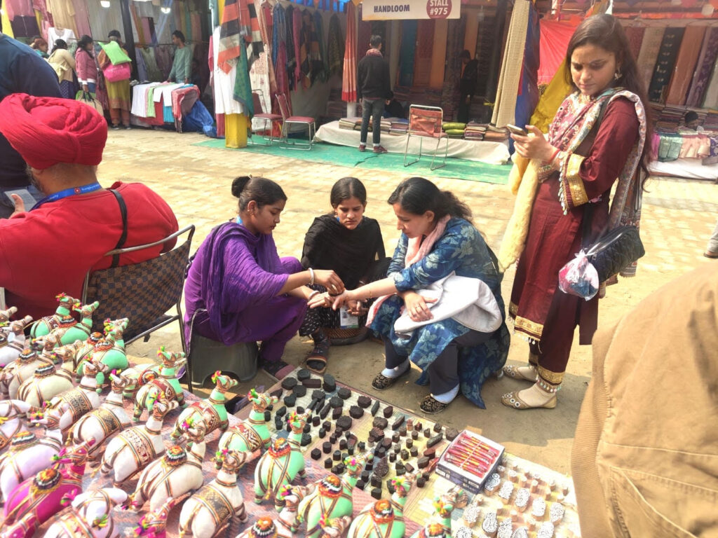 Patashi Devi has been attending the International Self-Reliant Fair for 39 years.