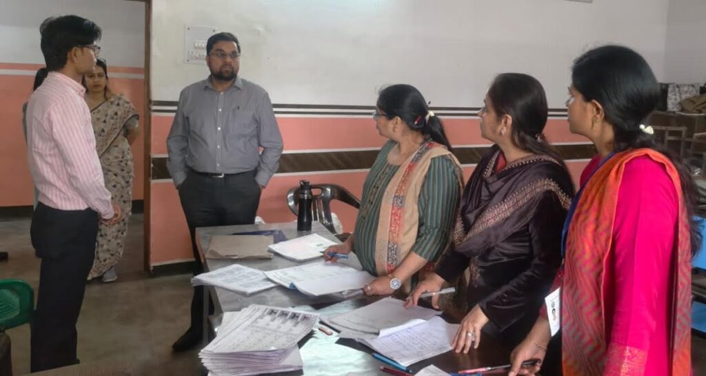 DC Ayush Sinha raided the examination centres, conducted surprise inspections of the centres and checked security.