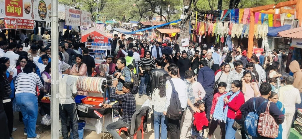 Surajkund International Crafts Festival draws record-breaking crowds, with 7.28 lakh tourists arriving so far.