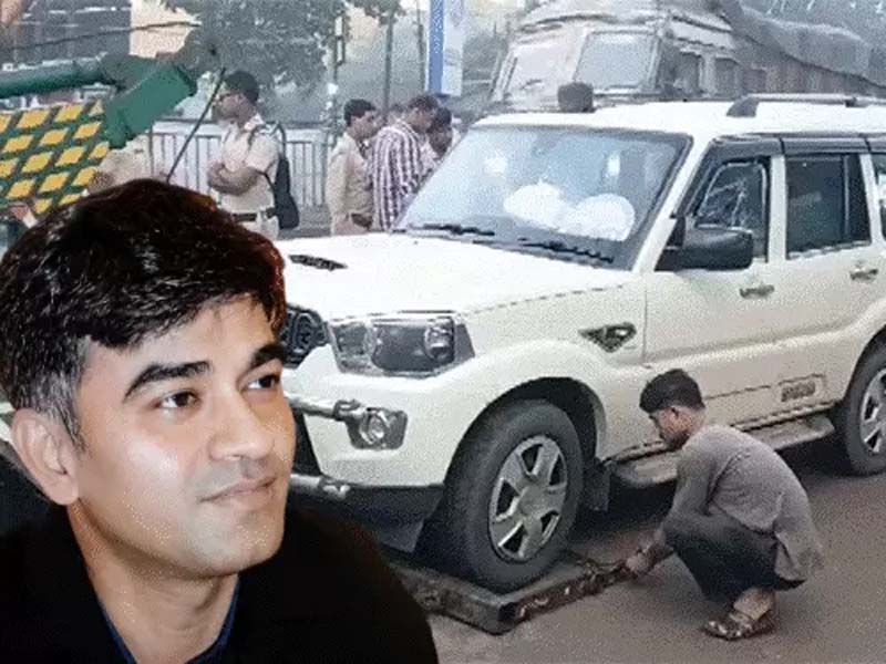 पीछा किया, रास्ता रोका और गोलियां बरसा दीं:अपराधियों की कार का नंबर फर्जी Chased, blocked the way and opened fire: Criminals' car number is fake