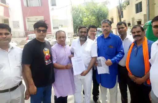 राजकुमार भाटी के खिलाफ ब्राह्मण समाज का प्रदर्शन, पुलिस में दी शिकायत Brahmin community protests against Rajkumar Bhati, files police complaint