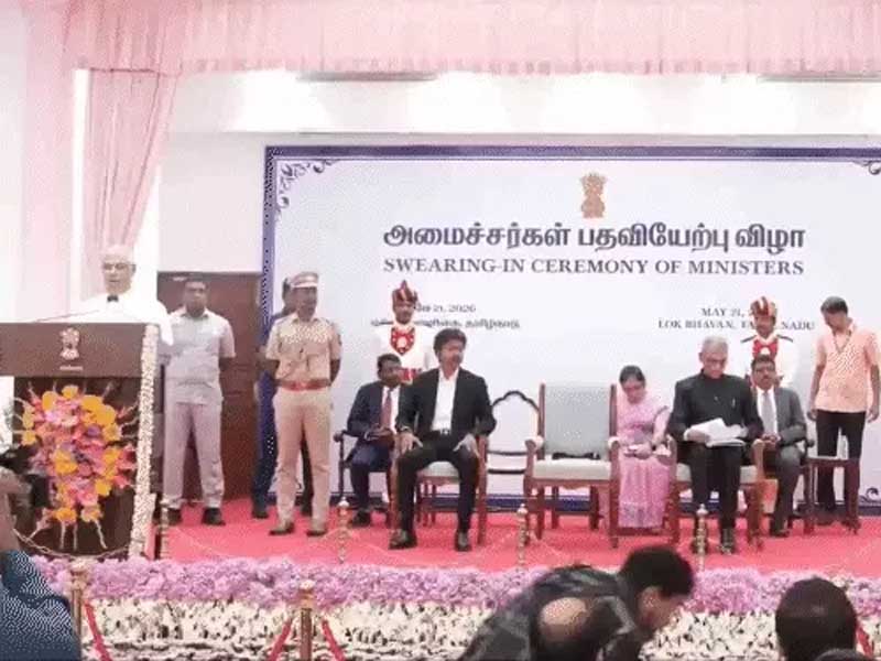 तमिलनाडु में कांग्रेस विधायक ने शपथ में राहुल जिंदाबाद कहा:गवर्नर ने टोका Tamil Nadu Congress MLA chants "Rahul Zindabad" during oath-taking; Governor interrupts
