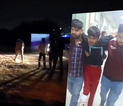 फरीदाबाद पुलिस ने मुठभेड़ के बाद हत्यारोपी दबोचा Faridabad police arrested the murder accused after an encounter.