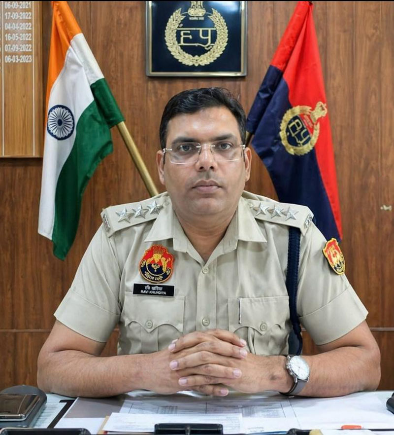 एसीपी रवि कुंडिया ने संभाला बल्लभगढ़ का कार्यभार ACP Ravi Kundia took charge of Ballabhgarh.