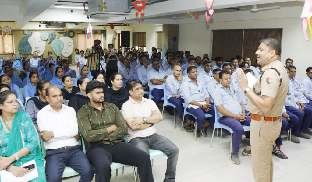 Bus drivers and transport staff were provided training on road safety.