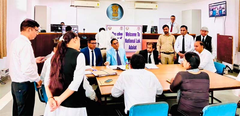 फरीदाबाद लोक अदालत में 1.31 लाख मामले रखे गए, 1.25 लाख से अधिक मामलों का आपसी सहमति से समाधान 1.31 lakh cases were taken up at the Faridabad Lok Adalat; over 1.25 lakh cases were resolved through mutual consent.